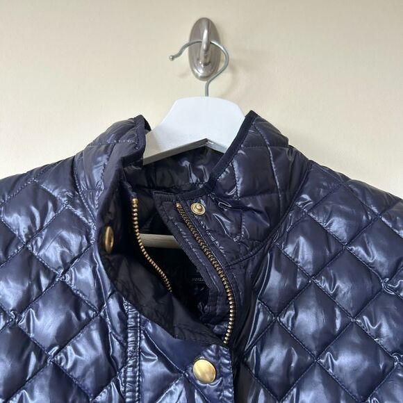 J.Crew Shinny Quilted Down Blend Jacket - Picture 4 of 8